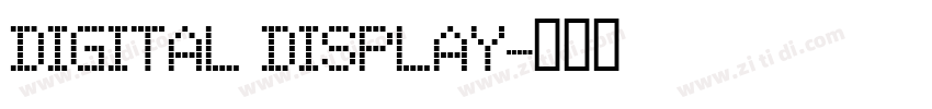 digital display字体转换